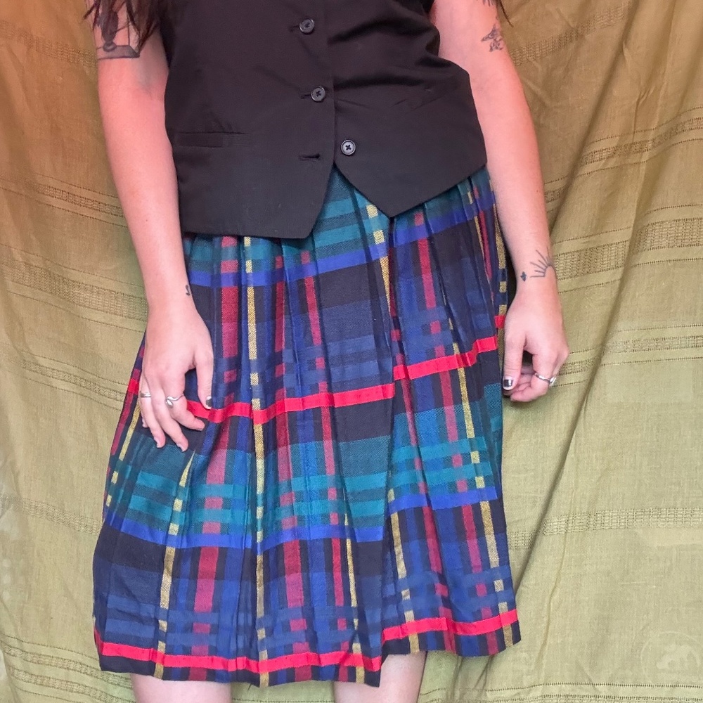 Vintage Plaid Skirt